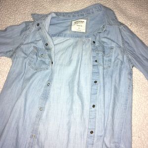 Arizona Jean Women’s classic fit jean blouse (XS)